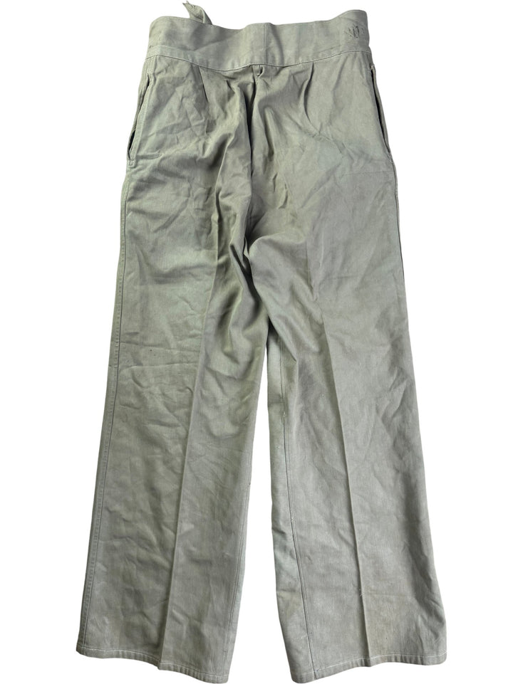 1940s Military Khaki Trousers and Shorts Set - Think Vintage ltd