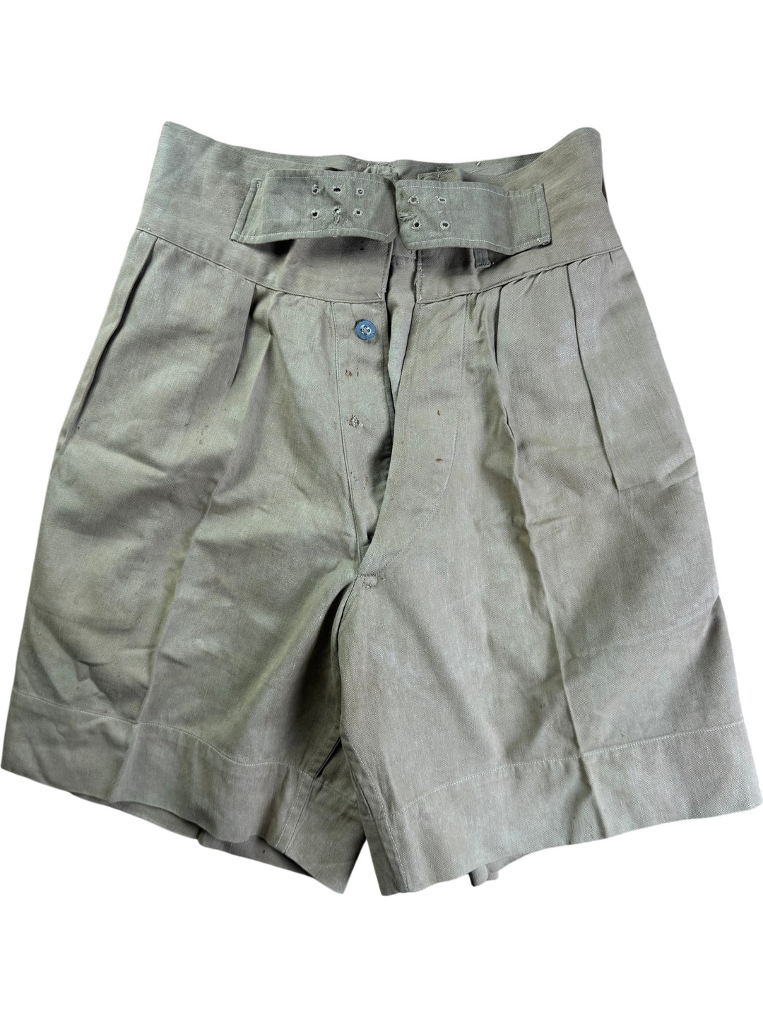 1940s Military Khaki Trousers and Shorts Set - Think Vintage ltd
