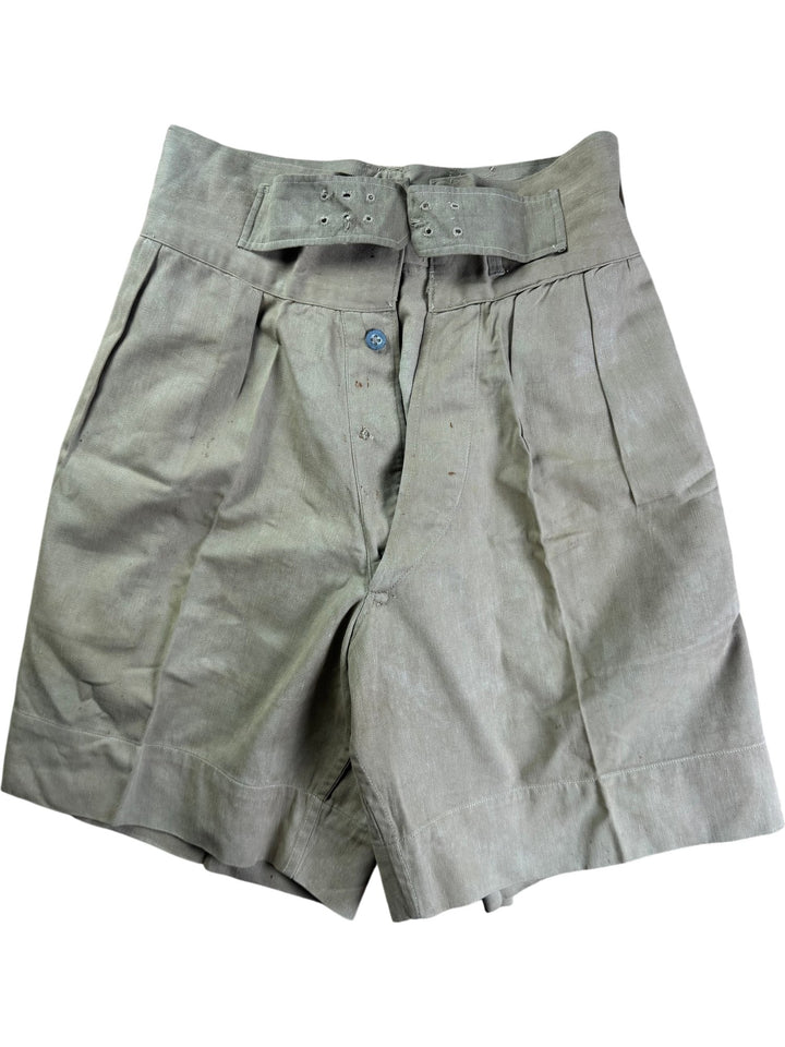 1940s Military Khaki Trousers and Shorts Set - Think Vintage ltd