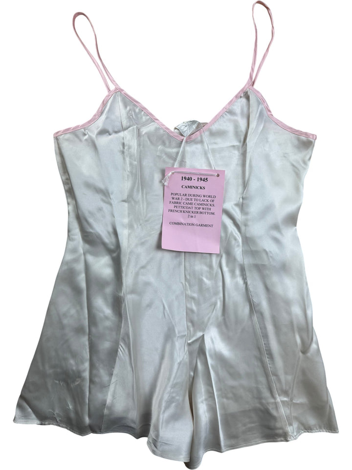 1940s Satin Camisole Top - small - Think Vintage ltd