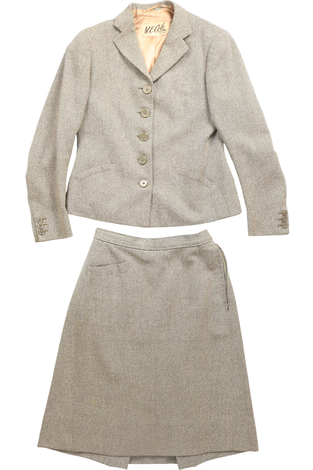 1940s W.E Cole Two Piece Wool Suit - Think Vintage ltd