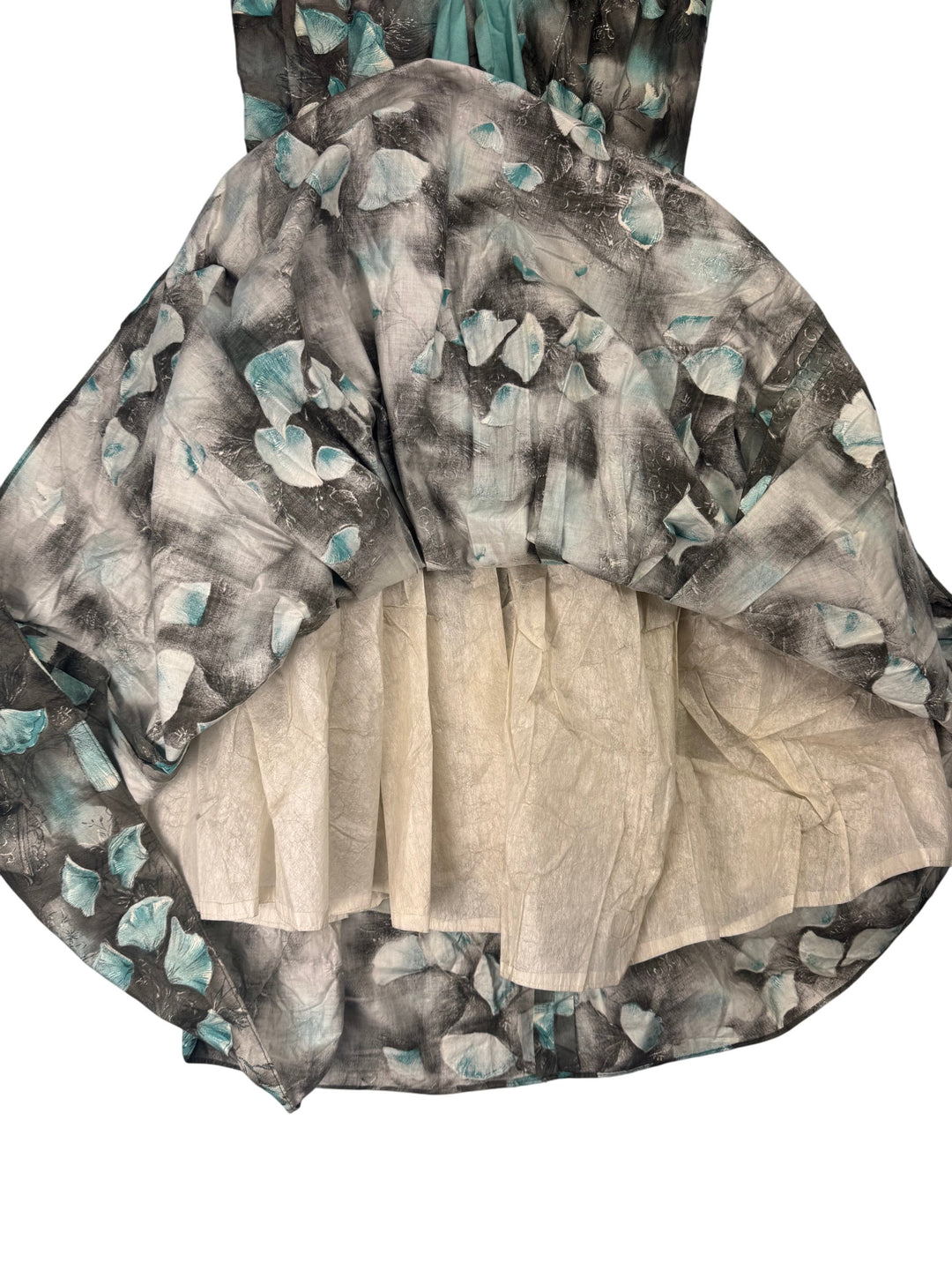 1950s Floral Pattern Sleeveless Dress - S - Think Vintage