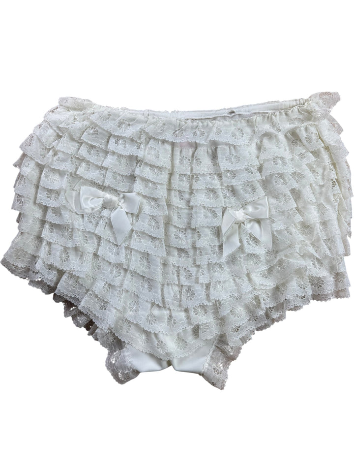 1950s Lace Ruffled Knickers Medium - Think Vintage ltd