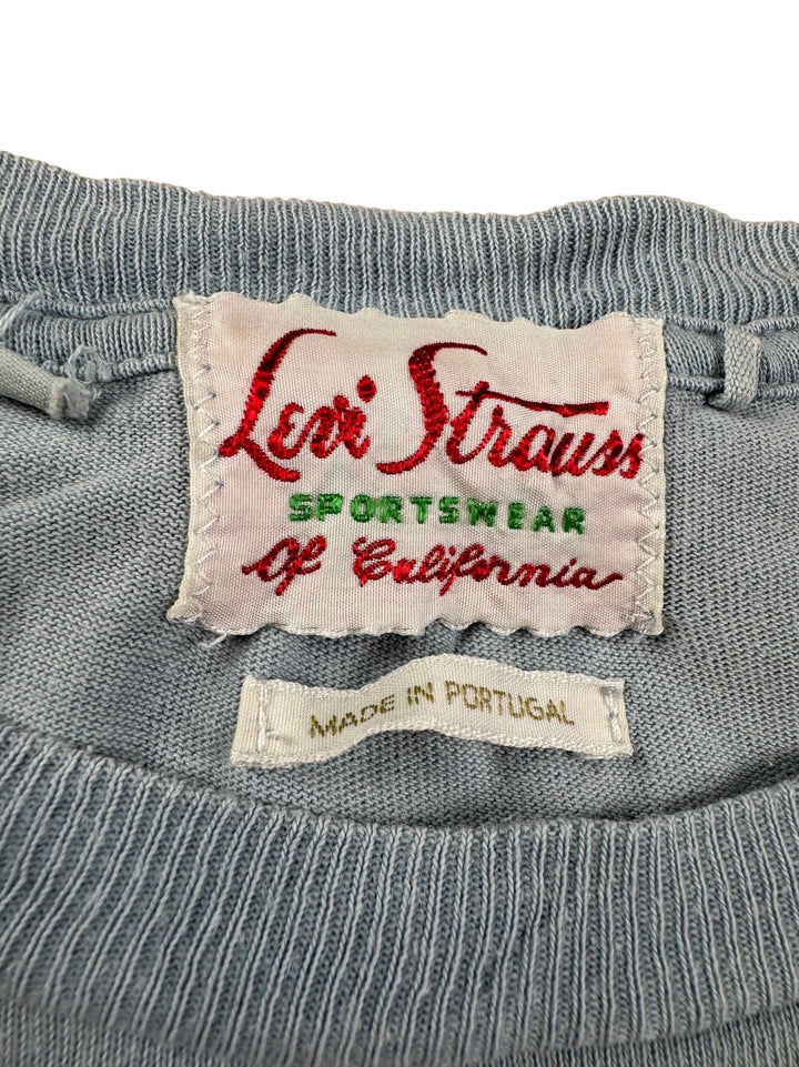 1950s Levi Strauss Blue T-Shirt - M - Think Vintage ltd