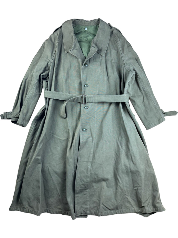 1950s Olive Military Trench Coat - XXL
