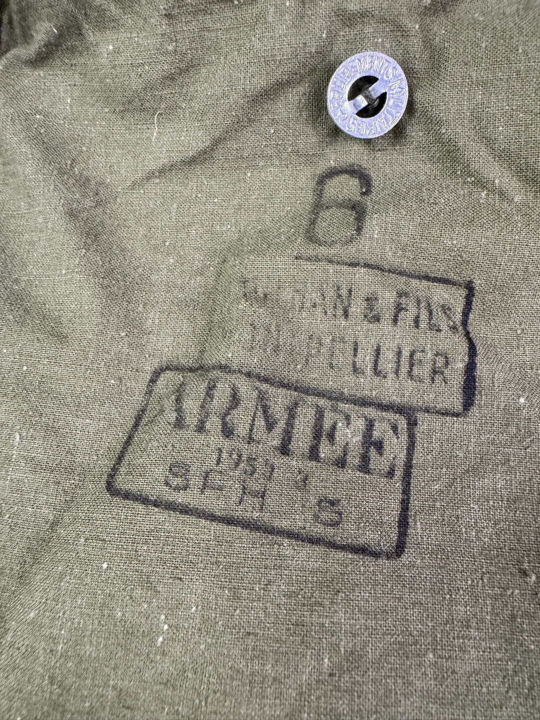 1950s Olive Military Trench Coat - XXL