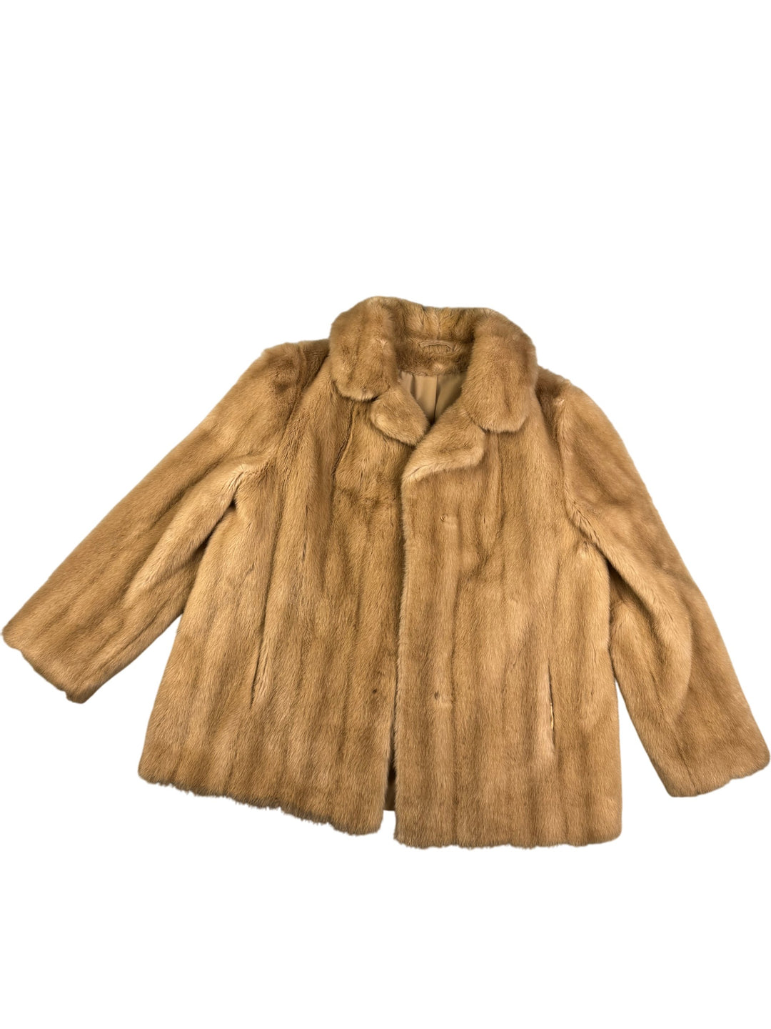 1960s Faux Fur Coat - S - Think Vintage