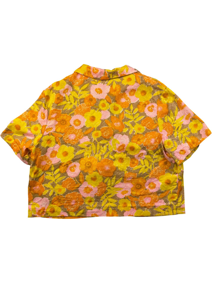 1960s Floral Crop Jacket And Dress Set - S