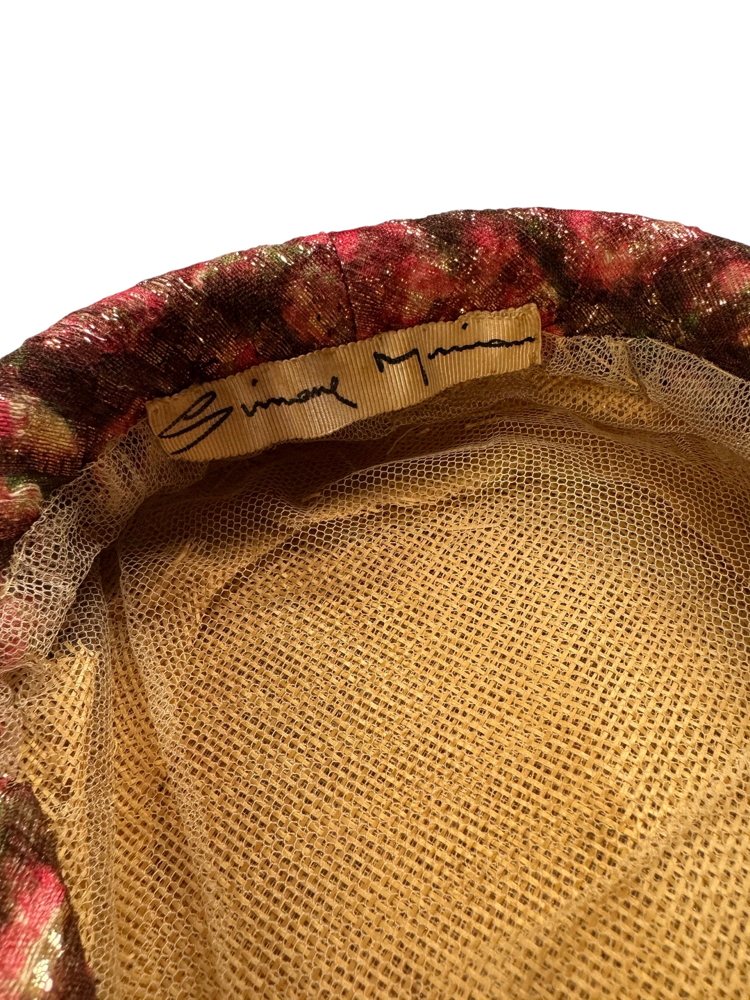 1960s Floral Pattern Hat - Think Vintage