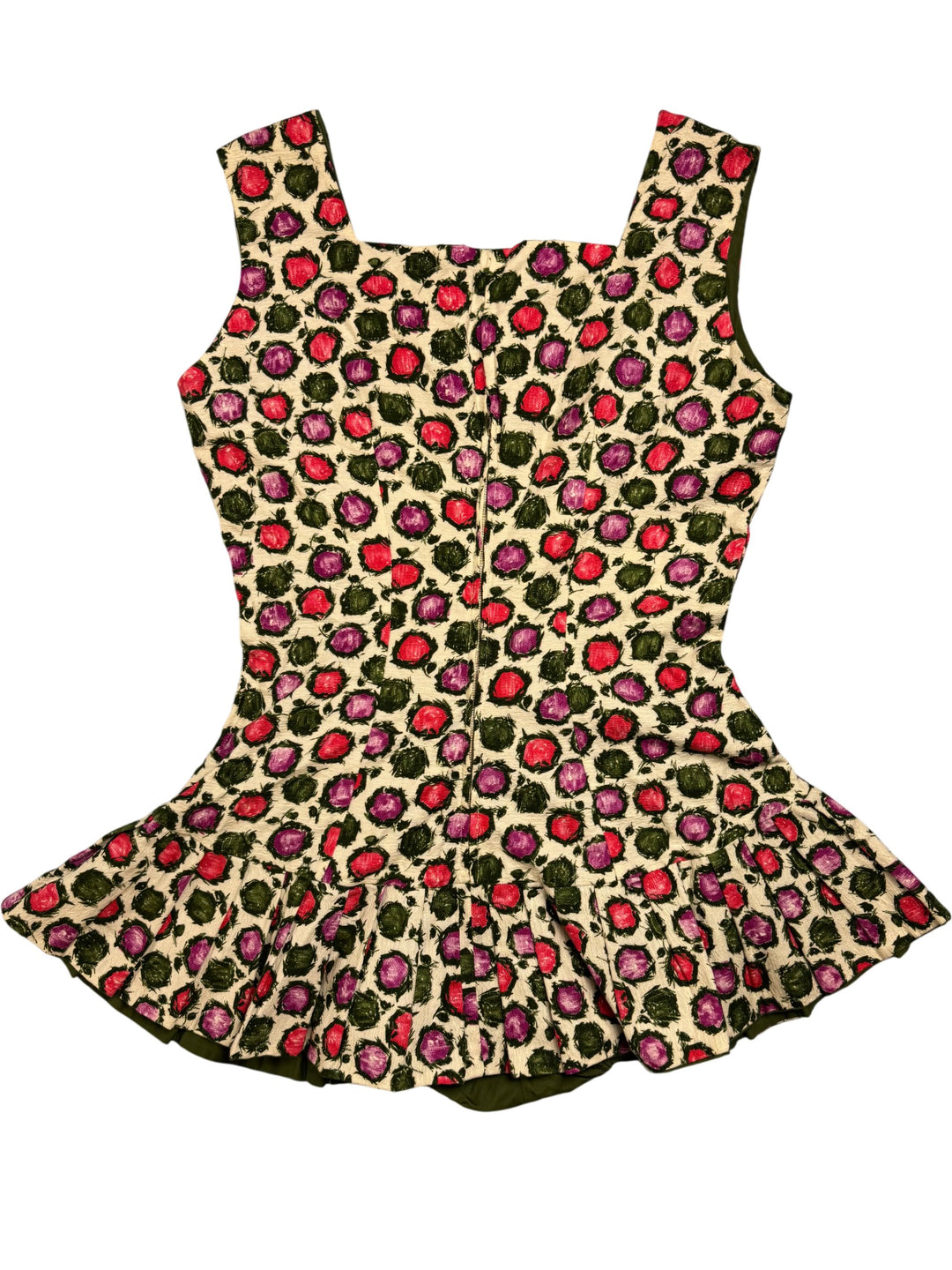 1960s Floral Patterned Swimsuit - S - Think Vintage