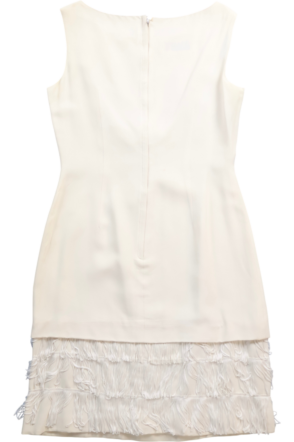 1960s Fringe Shift Dress With Bow - M - Think Vintage ltd