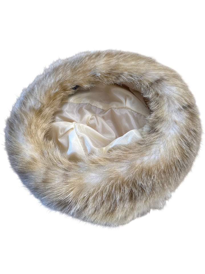 1960s Glenn Modds Full-Length Faux Fur Coat & Hat Set - S - Think Vintage ltd