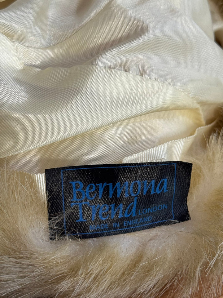 1960s Glenn Modds Full-Length Faux Fur Coat & Hat Set - S - Think Vintage ltd