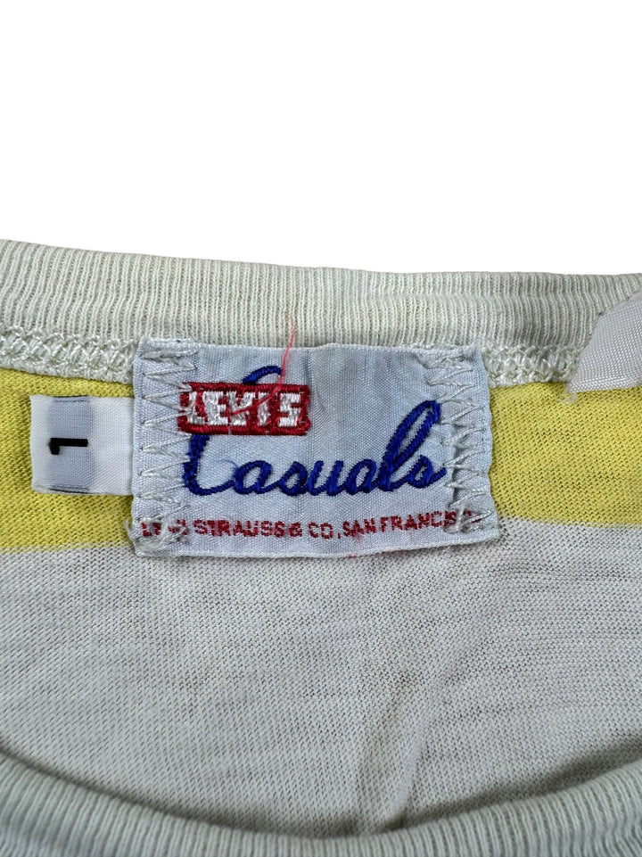 1960s Levi's Casual Striped T-Shirt - S - Think Vintage ltd