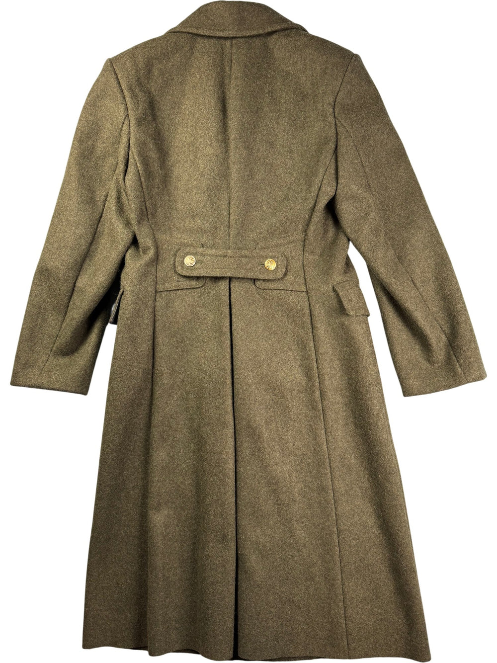 1960s Military Style Olive Overcoat - M - Think Vintage ltd