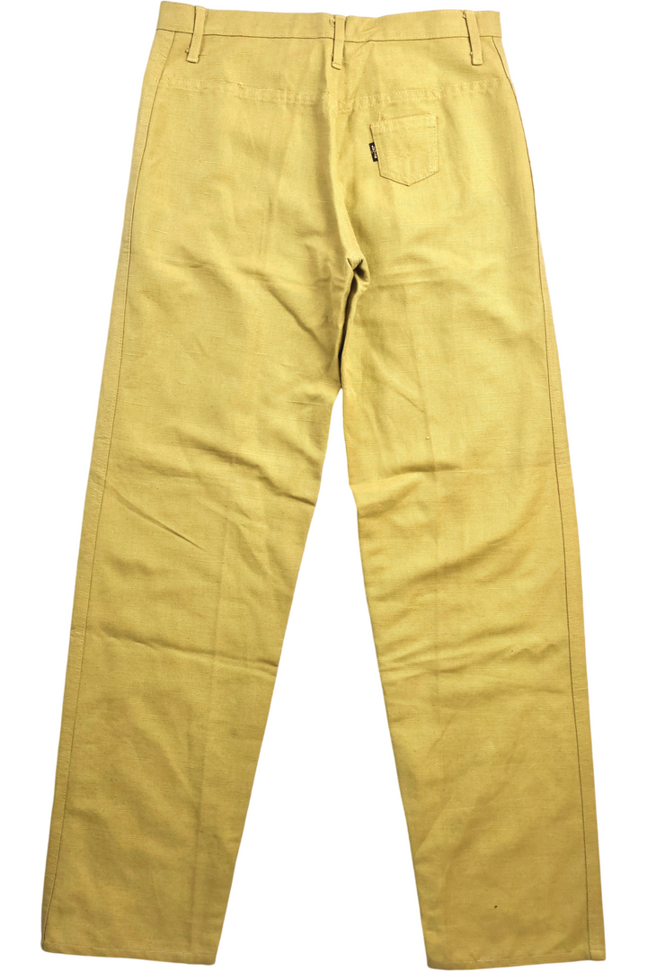 1960s Miss Levi Yellow Denim Jeans - W30 L33 - Think Vintage Online Ltd