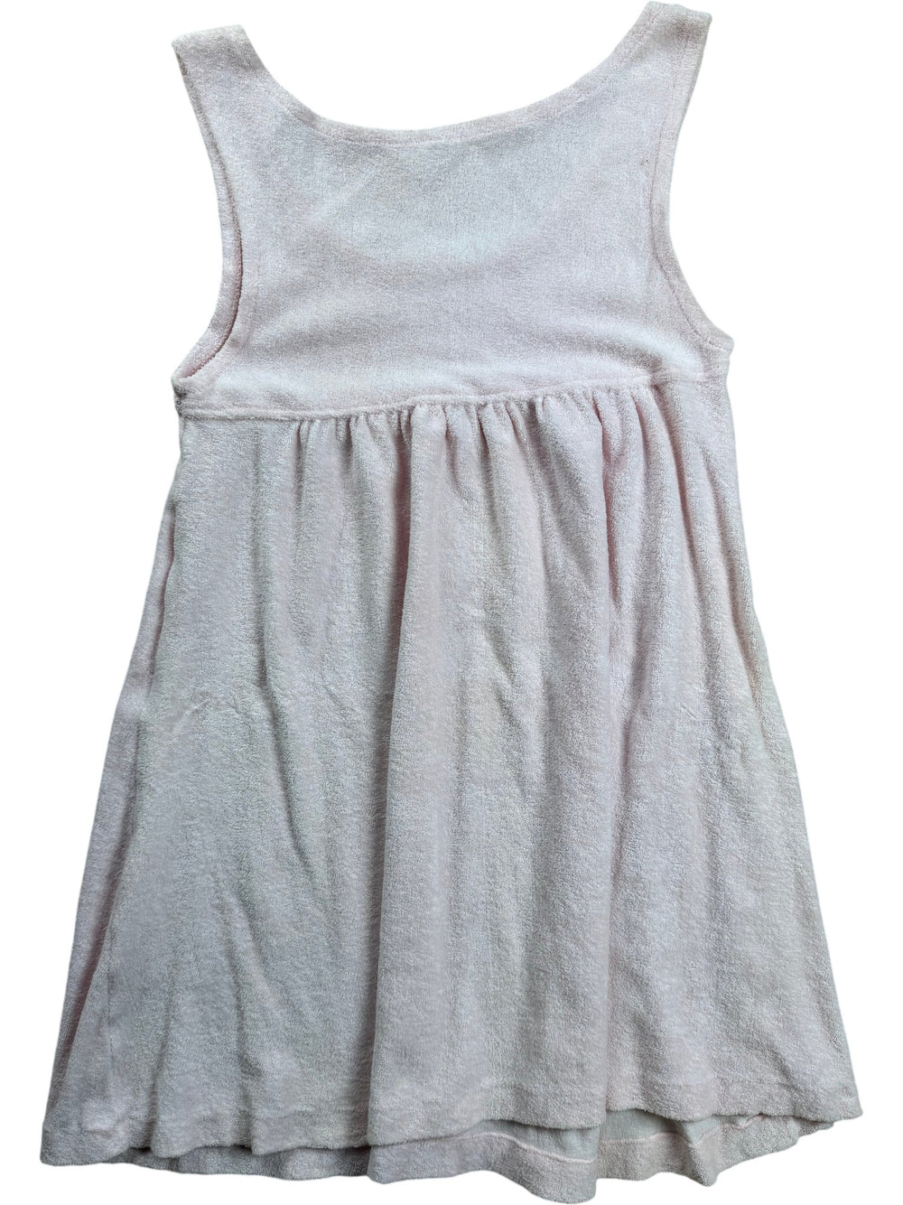 1960s Pink Sleeveless Terrycloth Babydoll Dress - S - Think Vintage ltd