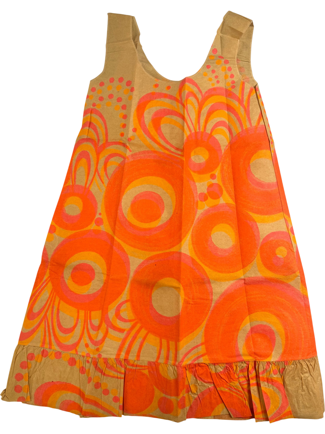 1960s Psychedelic Paper Dress - Think Vintage ltd