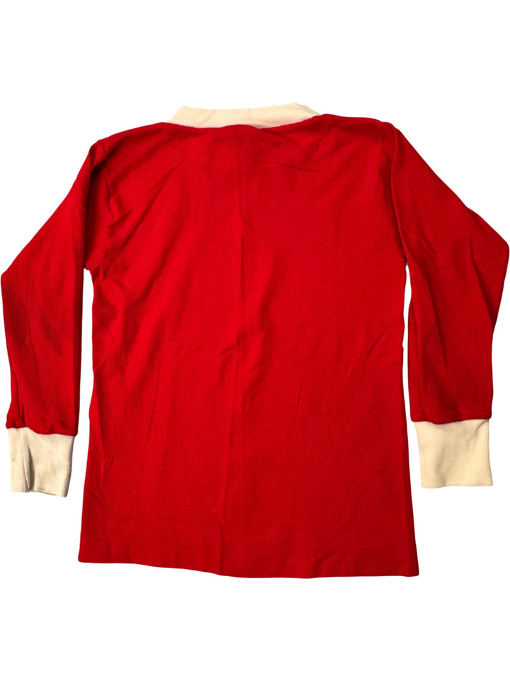 1960s Red Long Sleeved Shirt - Think Vintage ltd