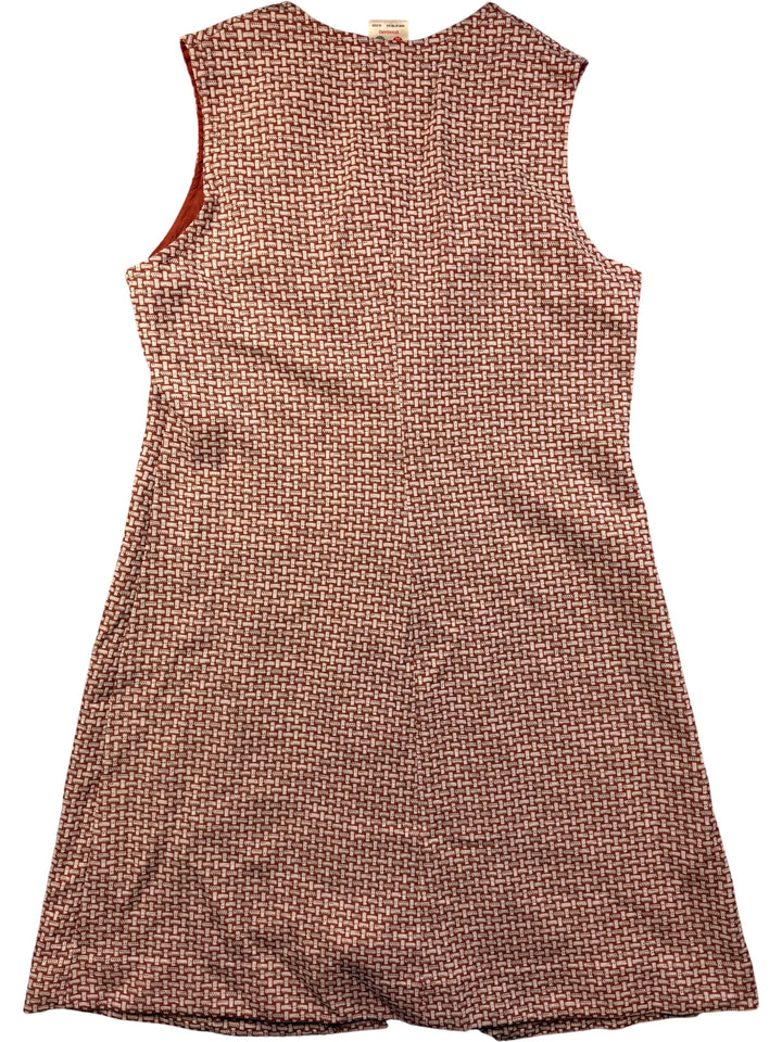 1960s Sleeveless Button Front Dress - L - Think Vintage Online Ltd