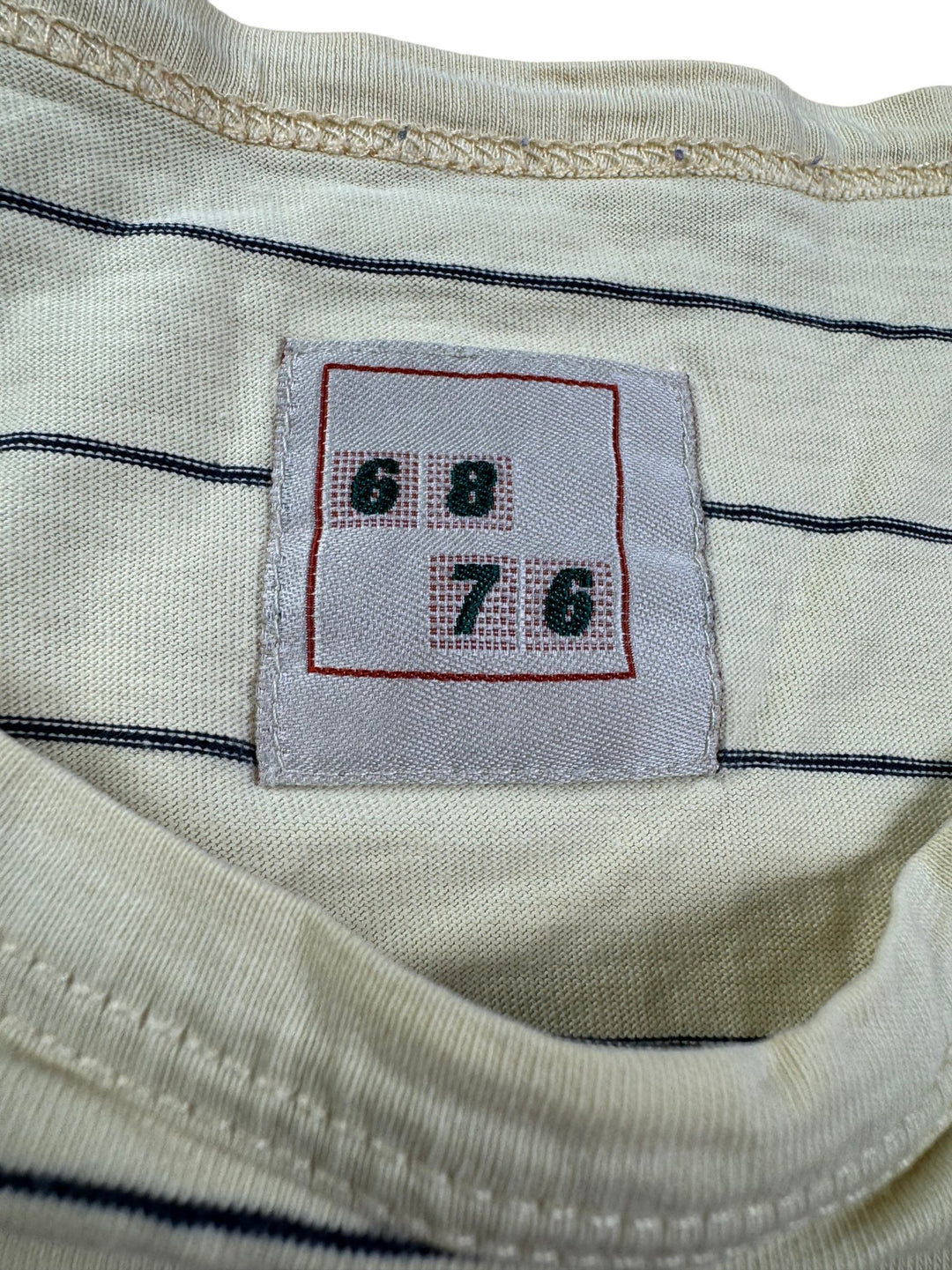 1960s Striped Short Sleeve T-Shirt - S/M - Think Vintage ltd
