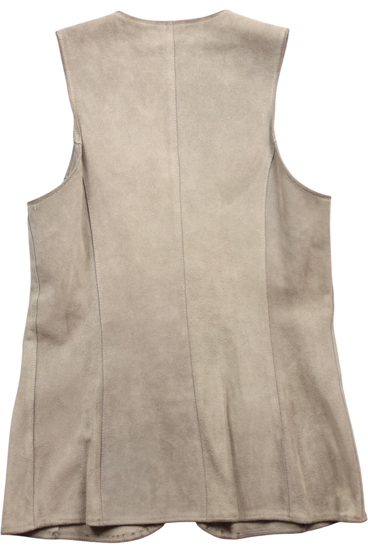 1960s Suede Waistcoat - S - Think Vintage ltd