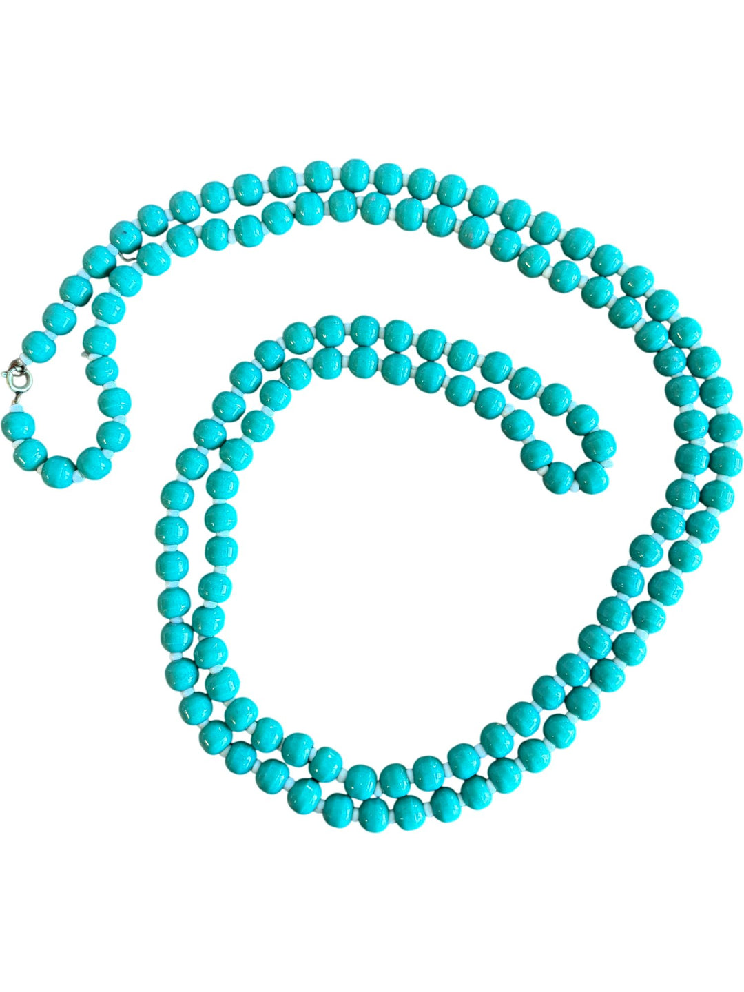 1960s Turquoise Beaded Necklace - Think Vintage ltd