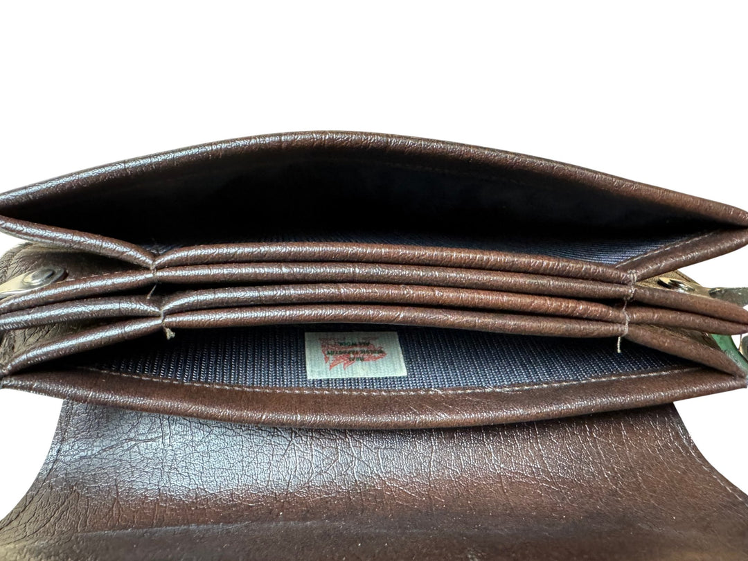 1960s Woven Brown Handbag - Think Vintage ltd