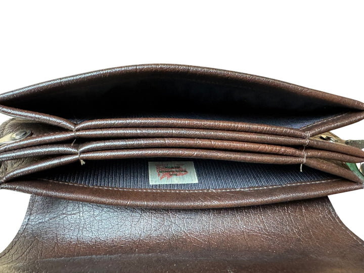 1960s Woven Brown Handbag - Think Vintage ltd