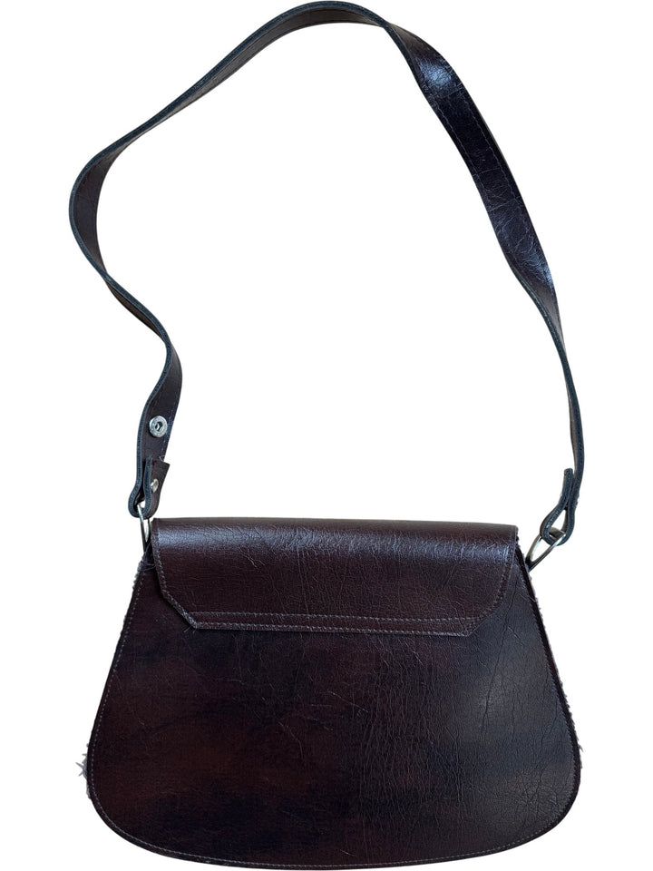 1960s Woven Brown Handbag - Think Vintage ltd