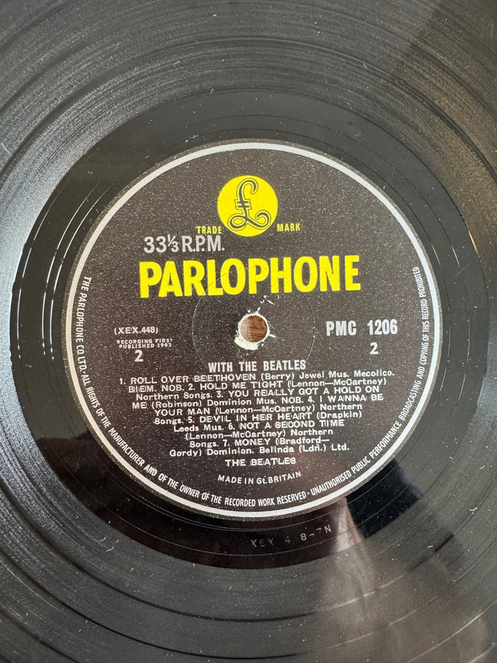 1963 Parlophone With The Beatles Vinyl - Fair - Think Vintage ltd