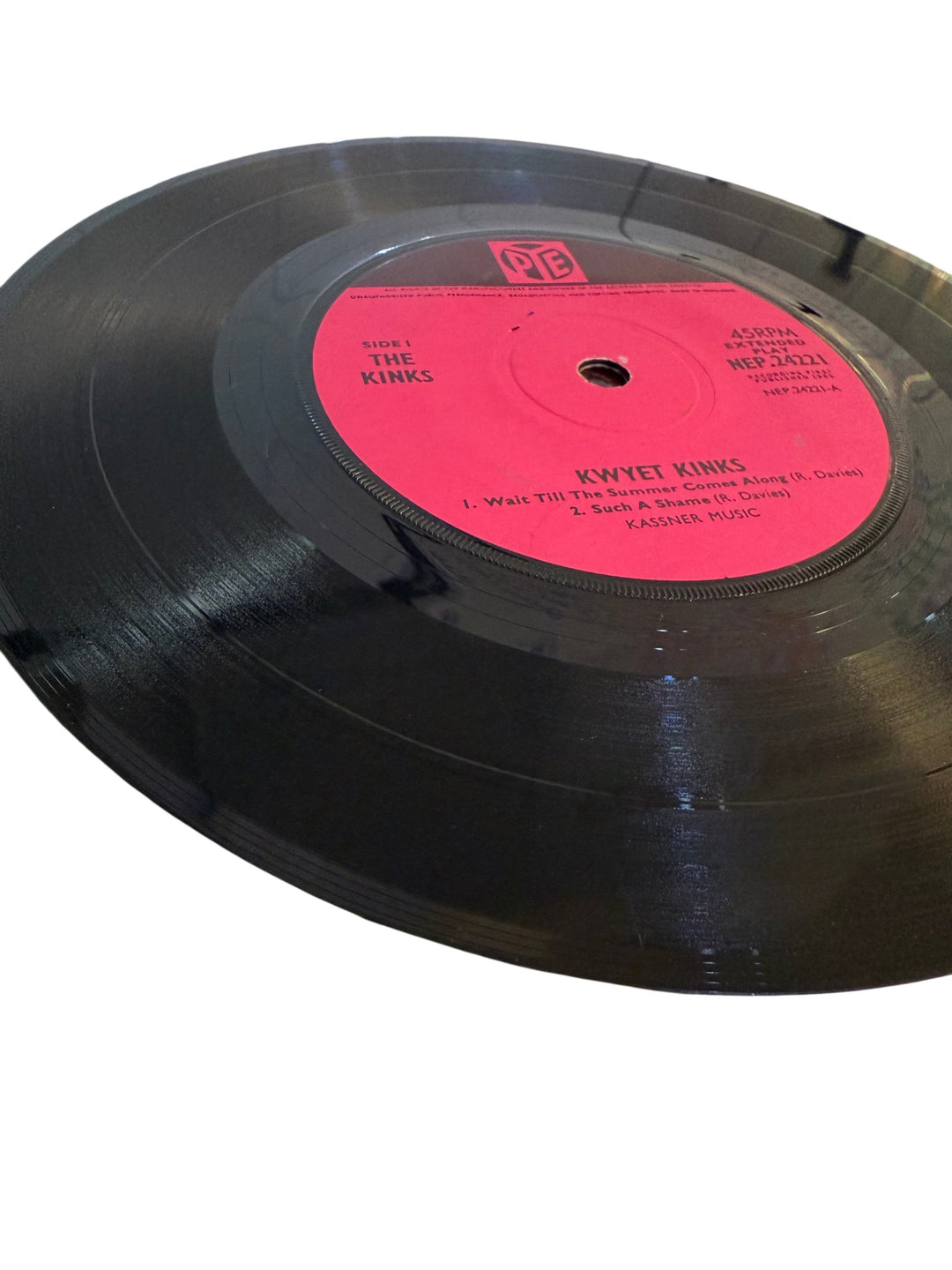 1965 Kinks Kwyet Kinks EP Vinyl - Think Vintage
