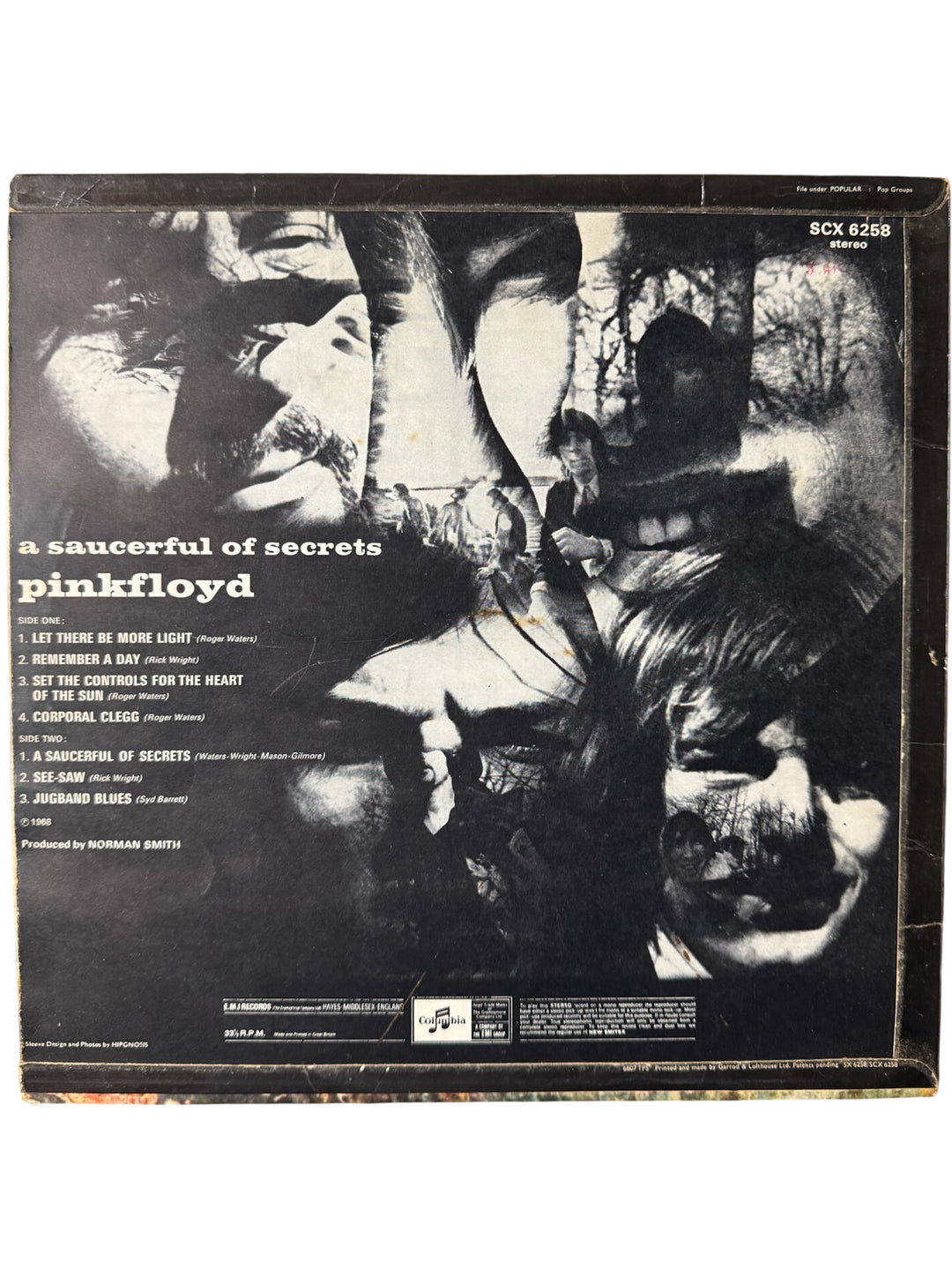 1968 Pink Floyd A Saucerful Of Secrets LP - Good