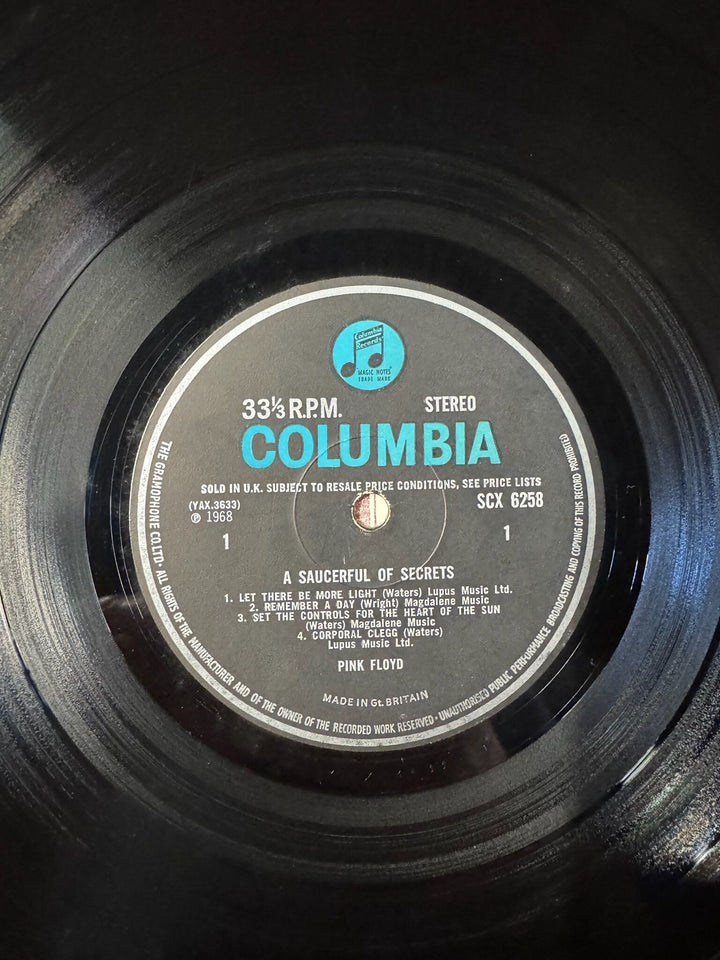 1968 Pink Floyd A Saucerful Of Secrets LP - Good