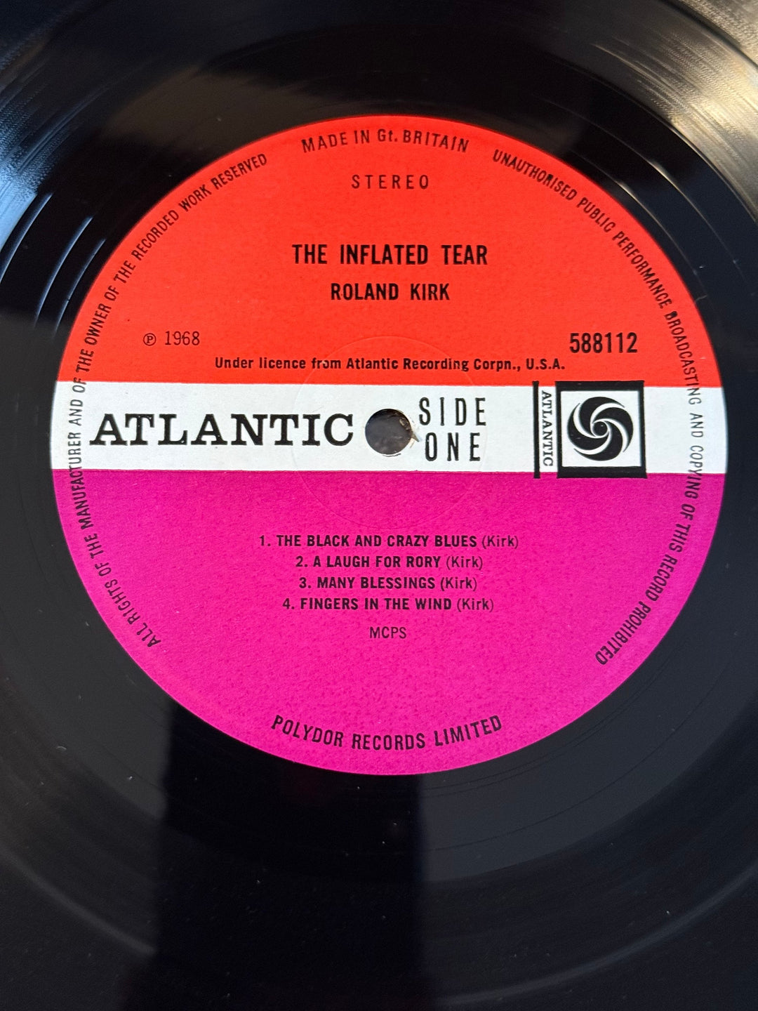 1968 Roland Kirk The Inflated Tear Vinyl - Think Vintage Online Ltd