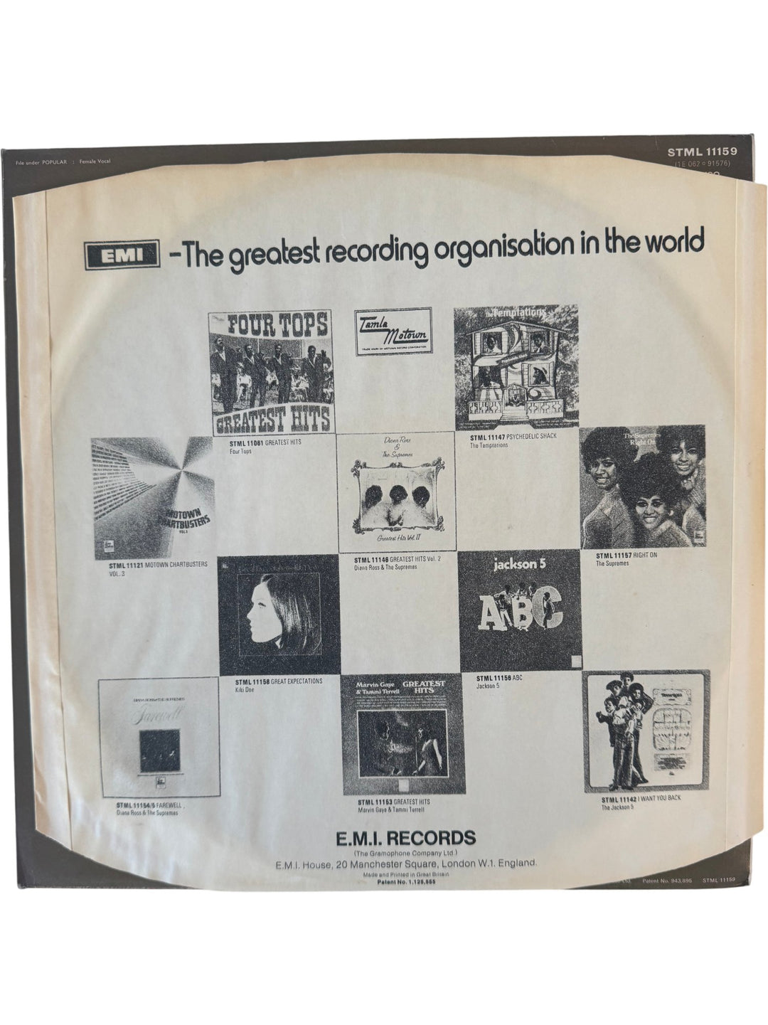 1970 Diana Ross Self-Titled Vinyl - Think Vintage ltd