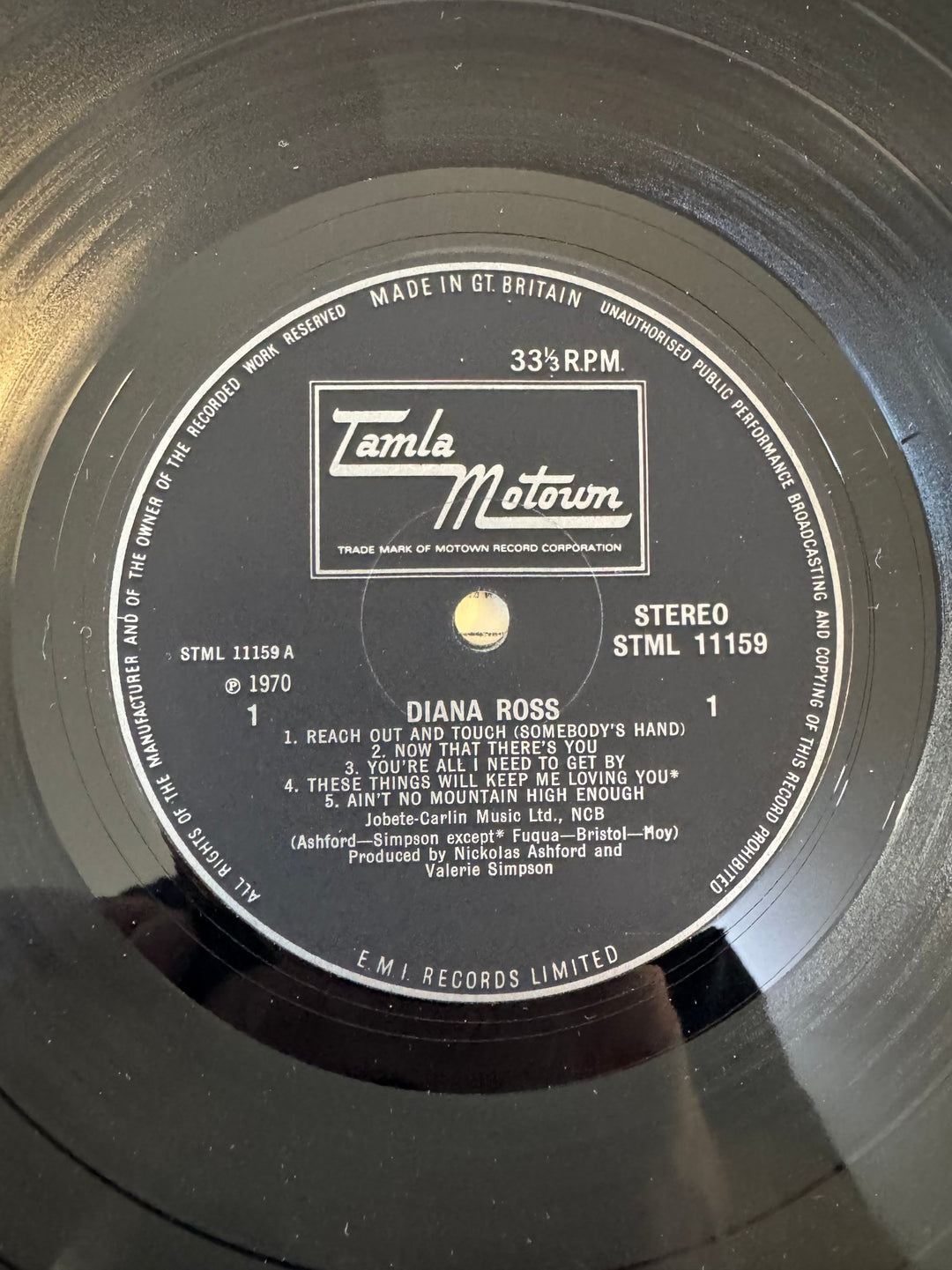 1970 Diana Ross Self-Titled Vinyl - Think Vintage ltd