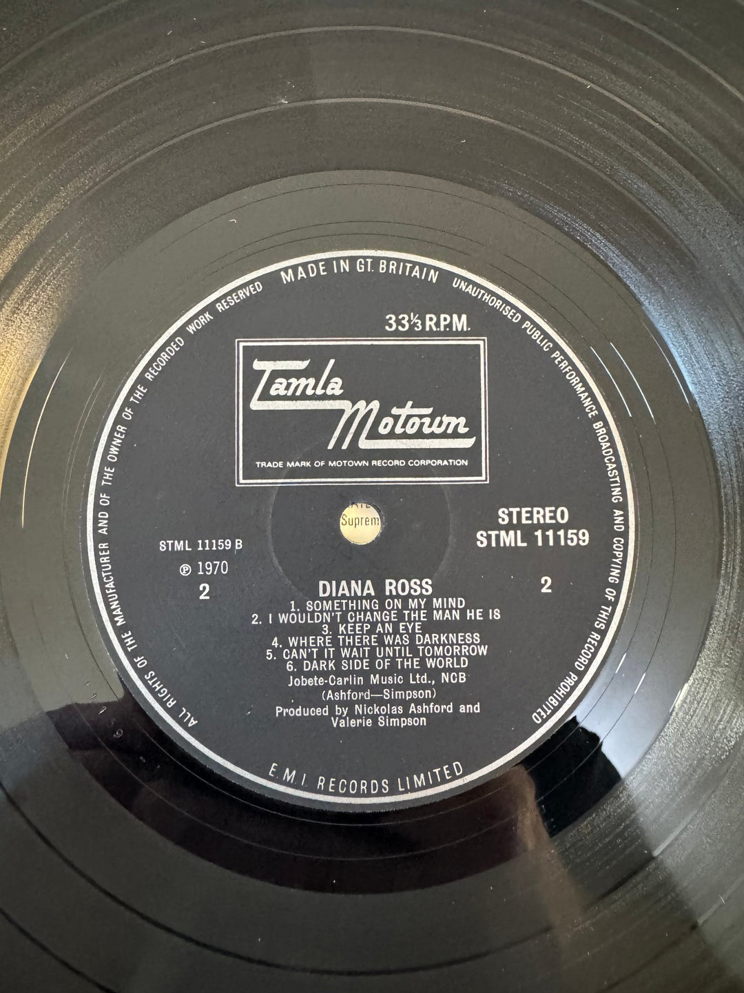 1970 Diana Ross Self-Titled Vinyl - Think Vintage ltd