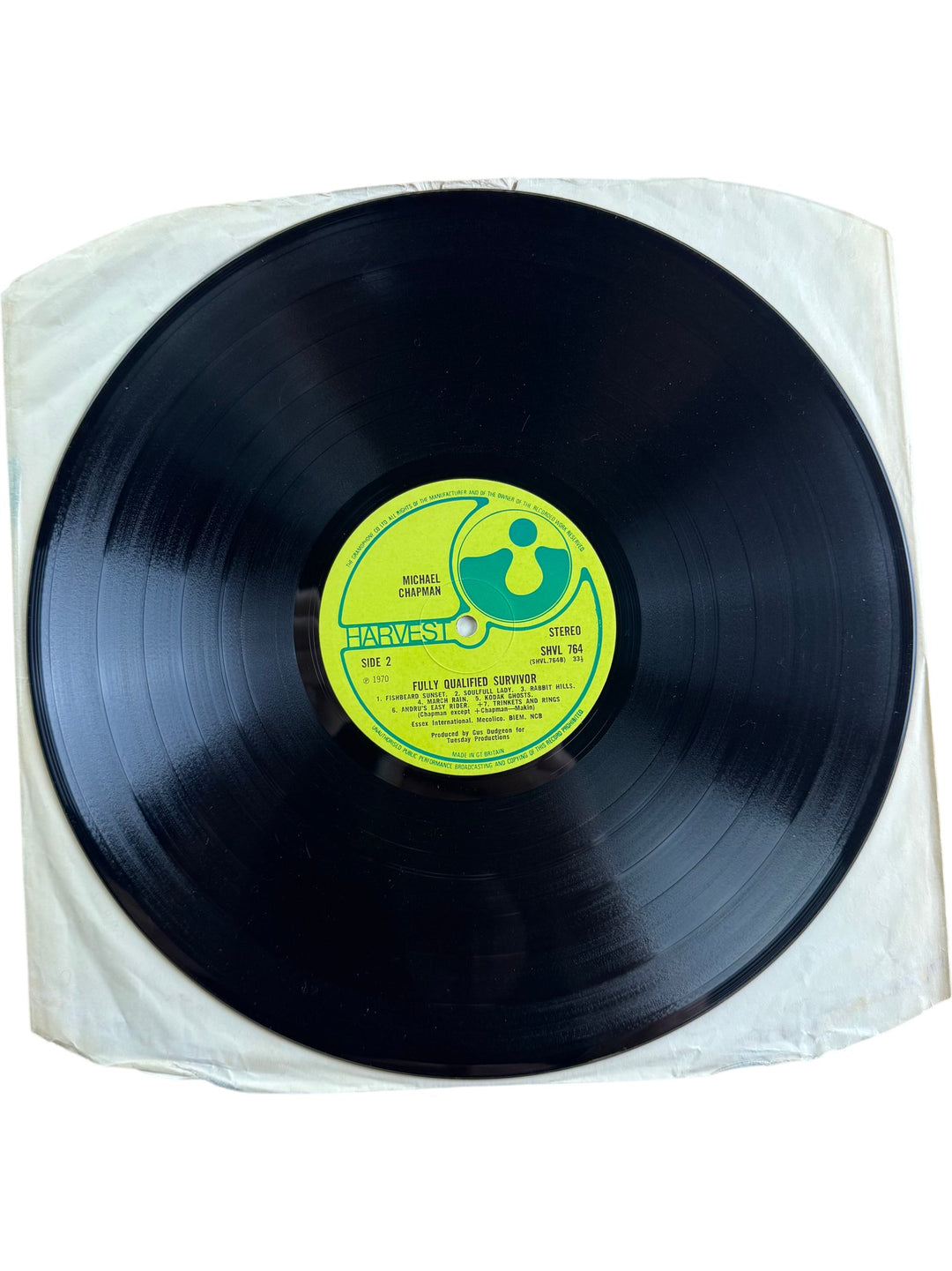 1970 Michael Chapman Vinyl Record Fully Qualified Survivor - Very Good