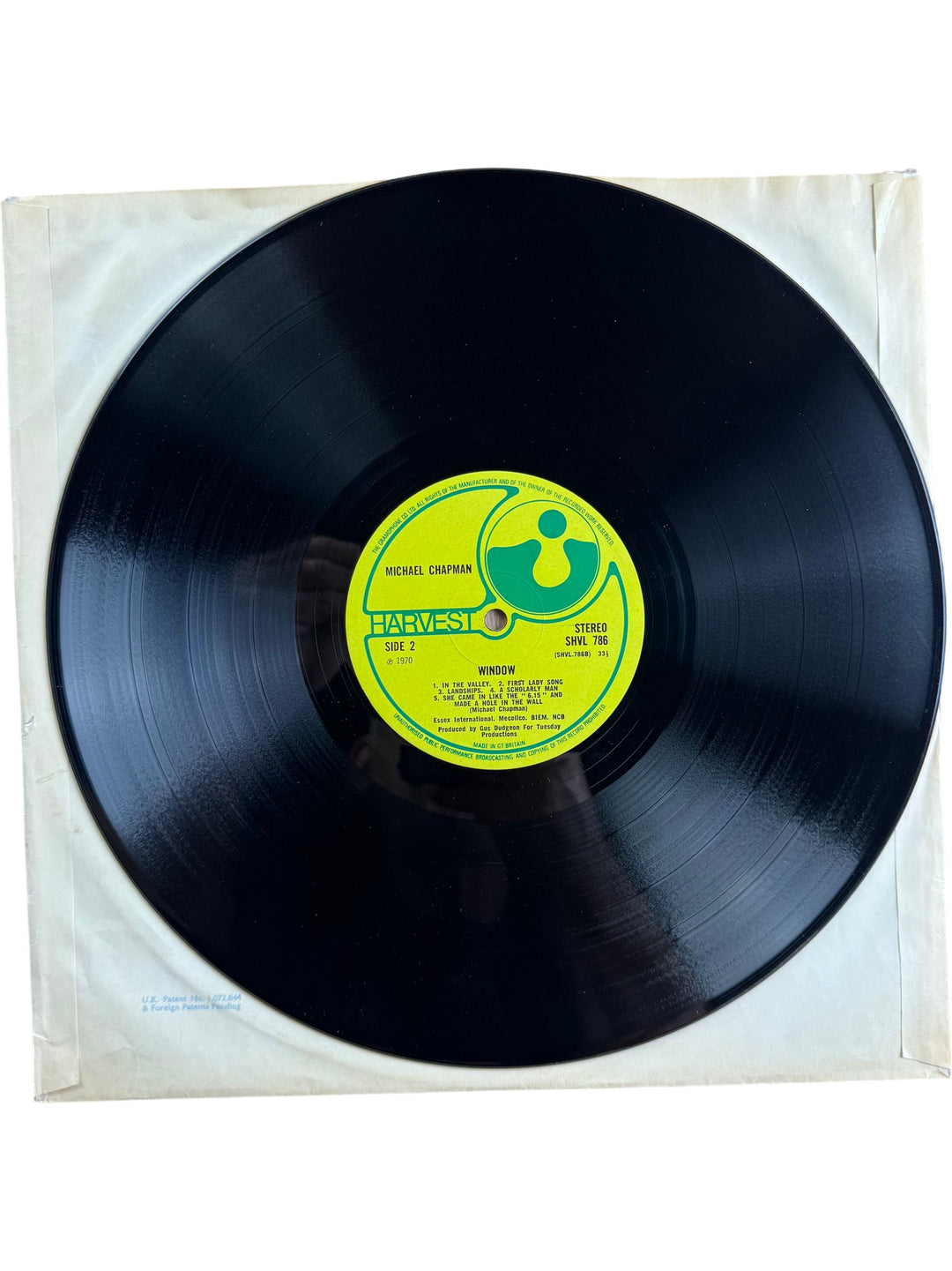 1970 Michael Chapman Window Vinyl LP - Good