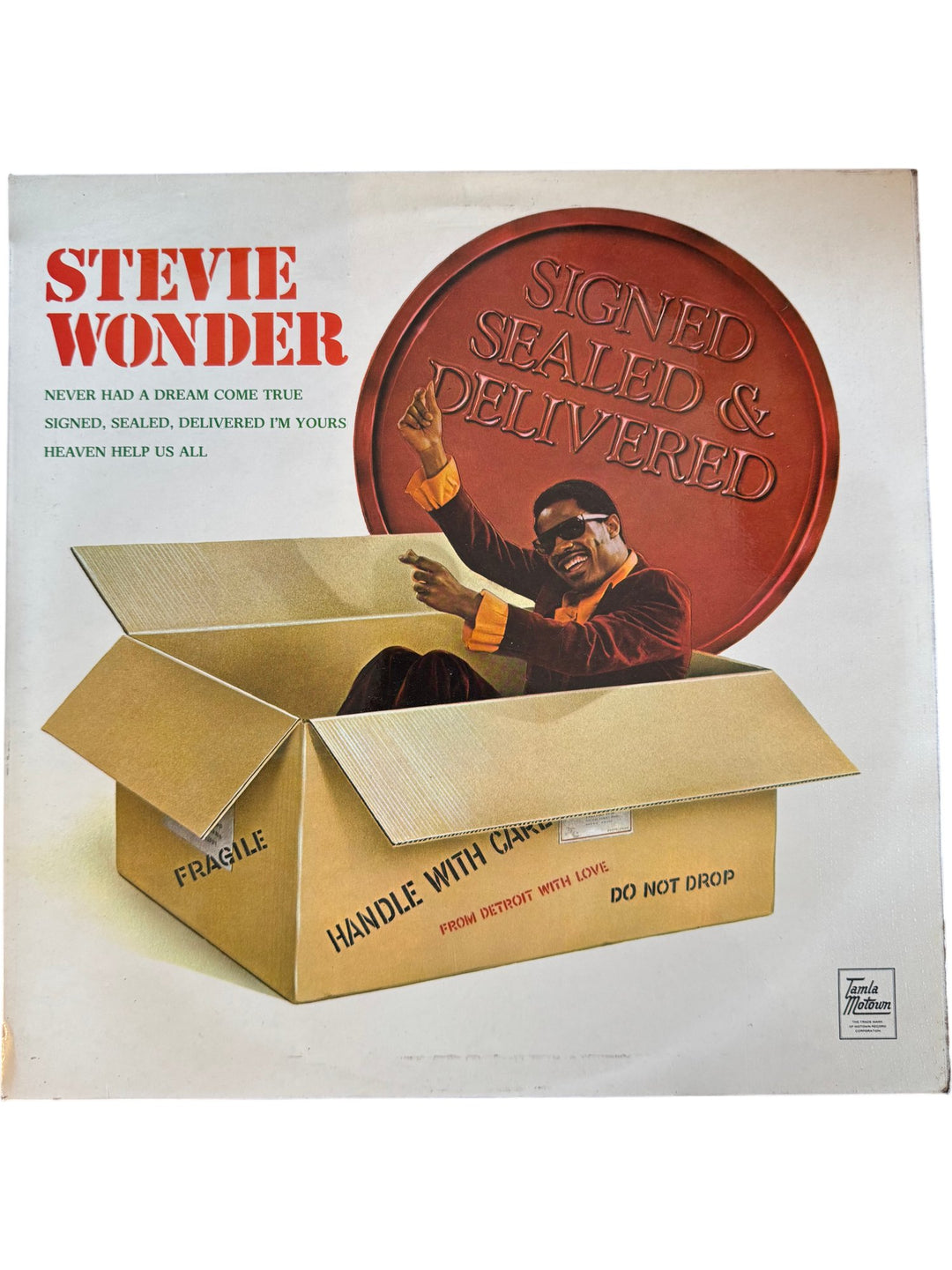1970 Stevie Wonder Signed Sealed & Delivered Vinyl - Very Good - Think Vintage ltd