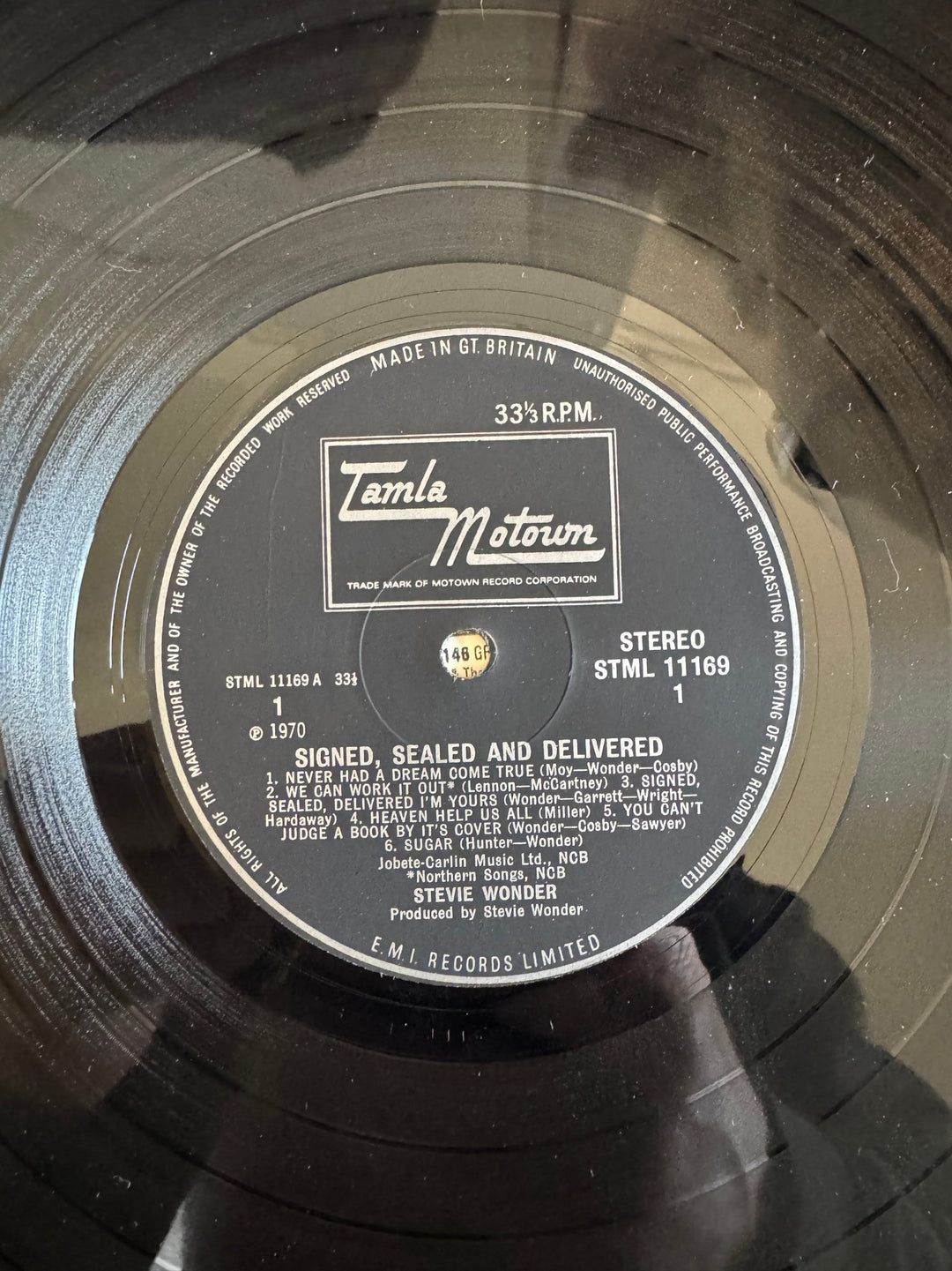 1970 Stevie Wonder Signed Sealed & Delivered Vinyl - Very Good - Think Vintage ltd