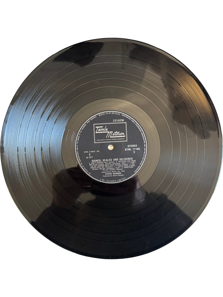 1970 Stevie Wonder Signed Sealed & Delivered Vinyl - Very Good - Think Vintage ltd
