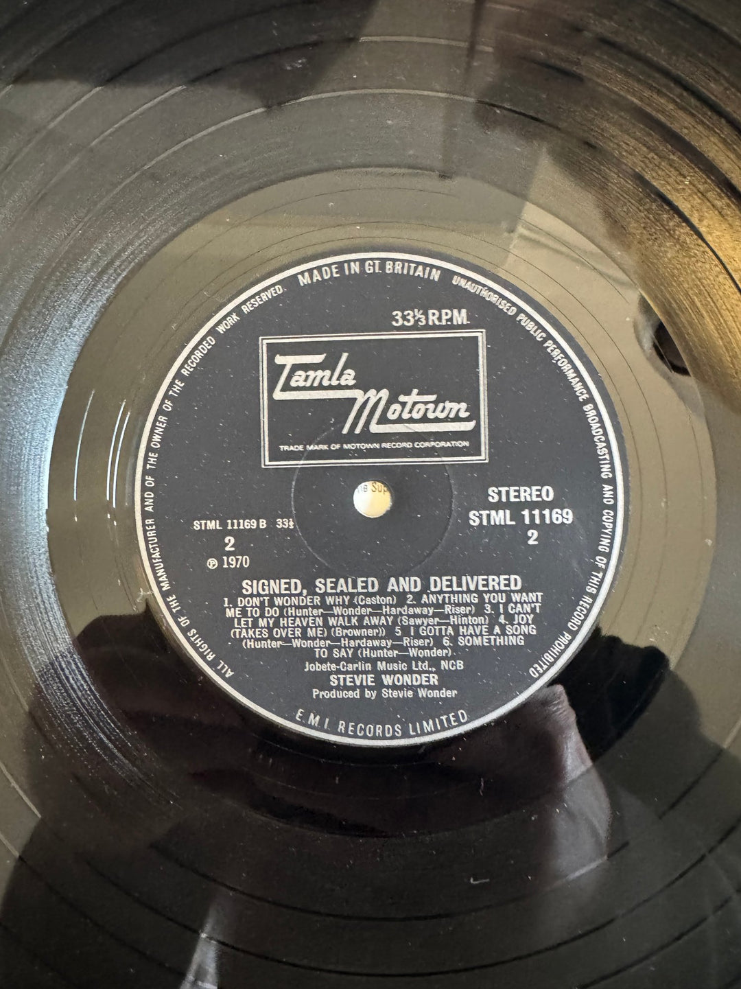 1970 Stevie Wonder Signed Sealed & Delivered Vinyl - Very Good - Think Vintage ltd