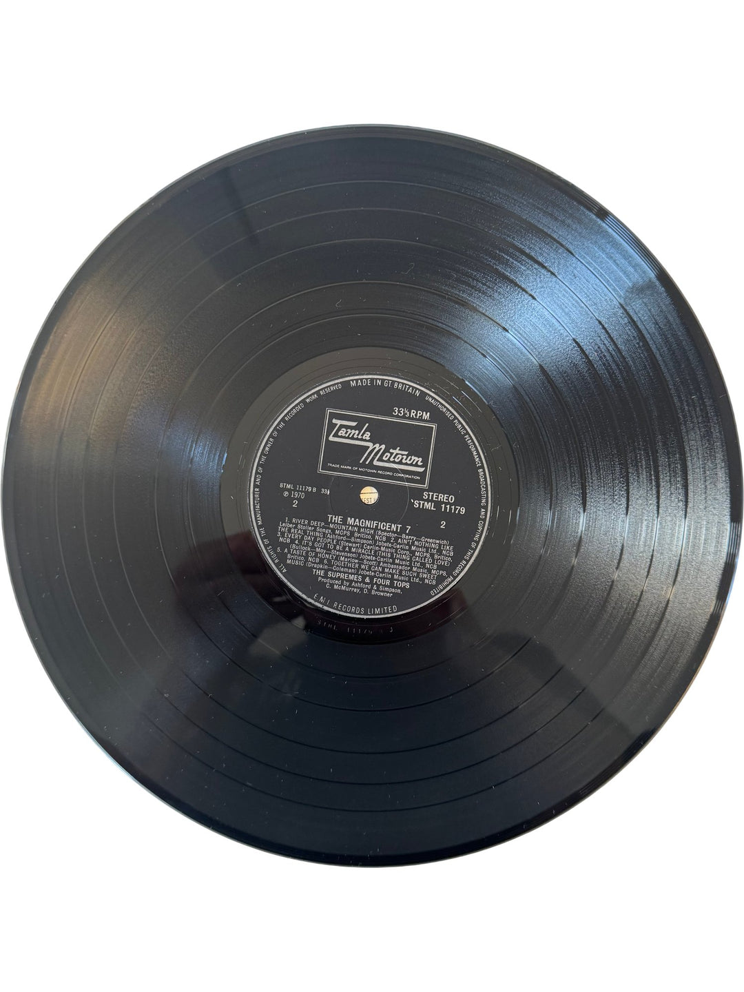 1970 Supremes & Four Tops Magnificent 7 Vinyl - Very Good - Think Vintage ltd