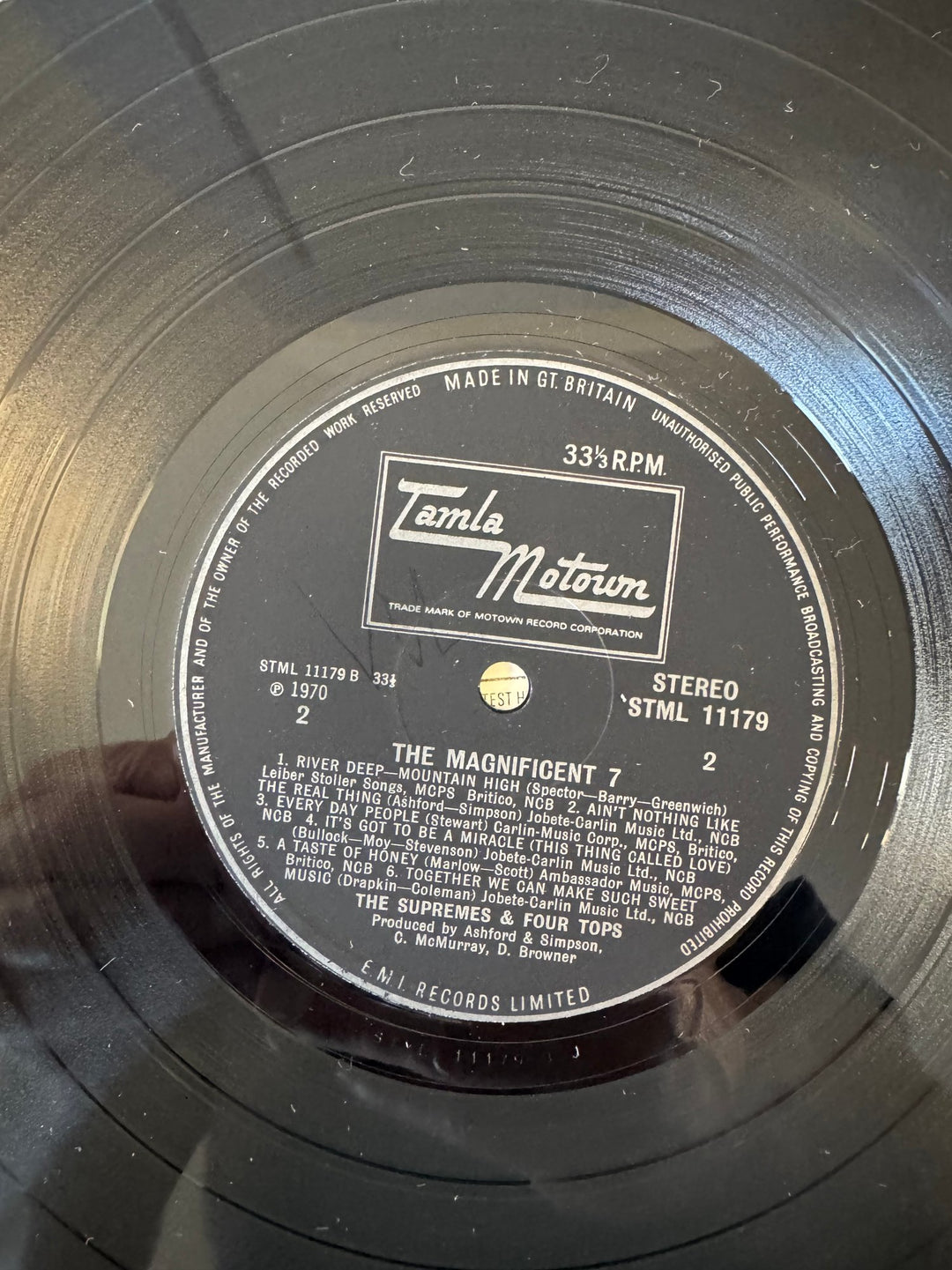 1970 Supremes & Four Tops Magnificent 7 Vinyl - Very Good - Think Vintage ltd