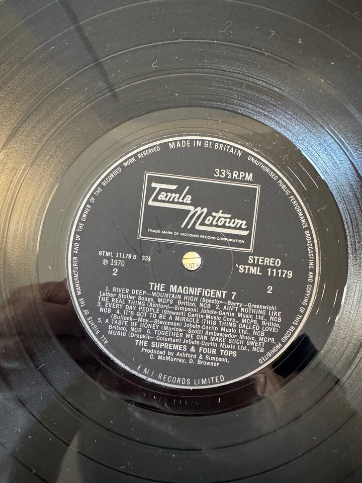 1970 Supremes & Four Tops Magnificent 7 Vinyl - Very Good - Think Vintage ltd