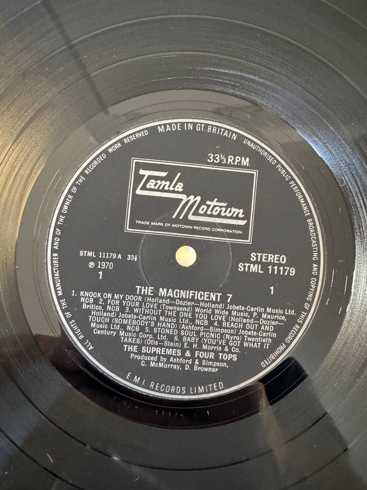 1970 Supremes & Four Tops Magnificent 7 Vinyl - Very Good - Think Vintage ltd