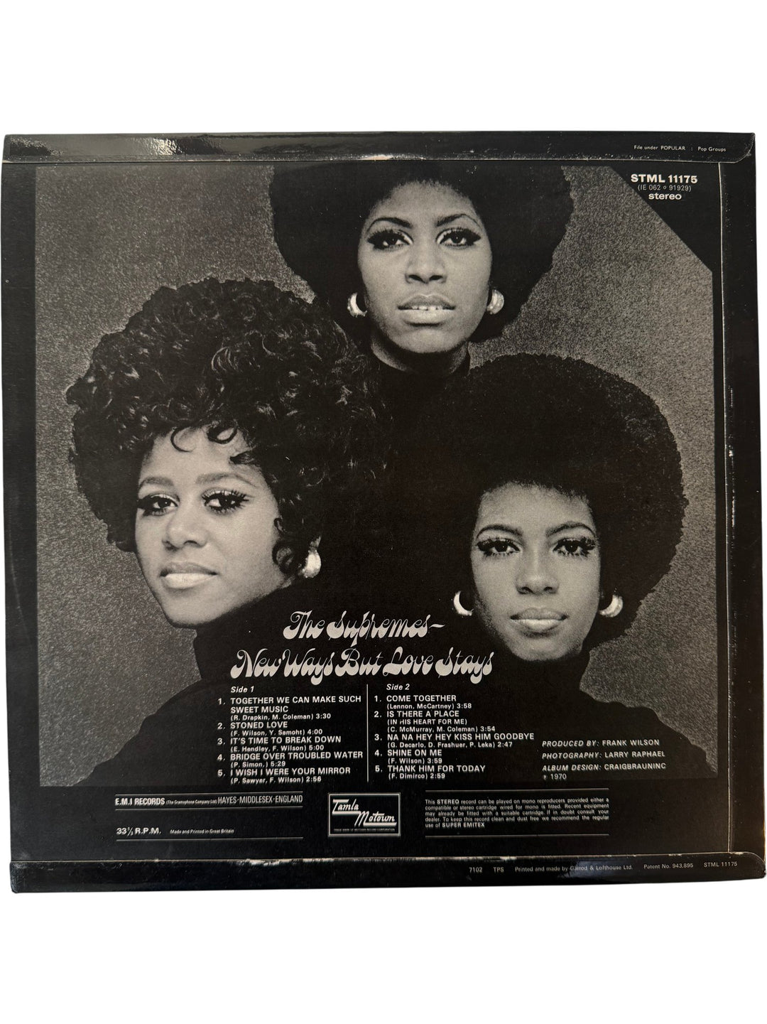 1970 The Supremes New Ways But Love Stays Vinyl - Very Good - Think Vintage ltd