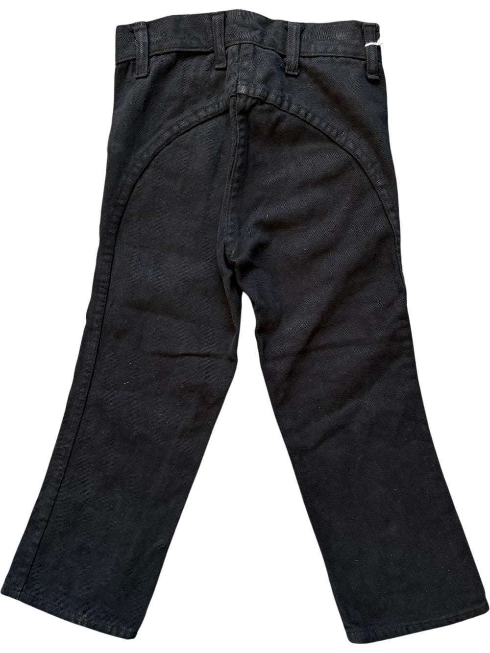 1970's Black Toddler Sweatpants with Zipper Pockets - Age 3-4 - Think Vintage ltd